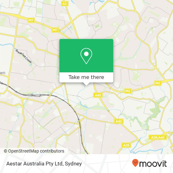 Aestar Australia Pty Ltd map