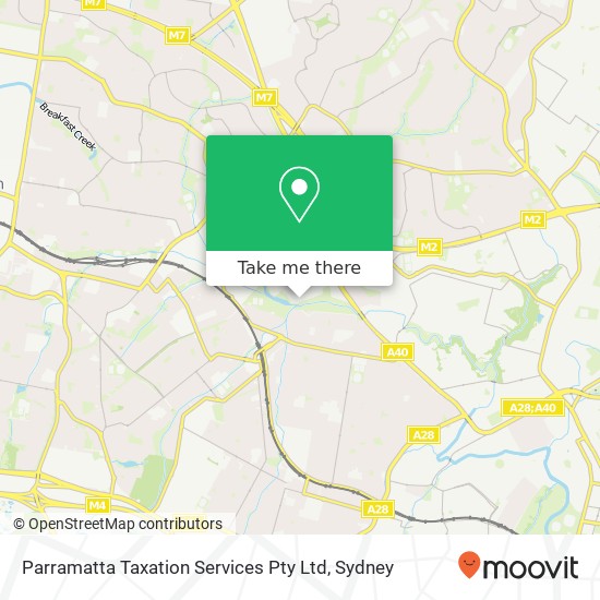 Parramatta Taxation Services Pty Ltd map