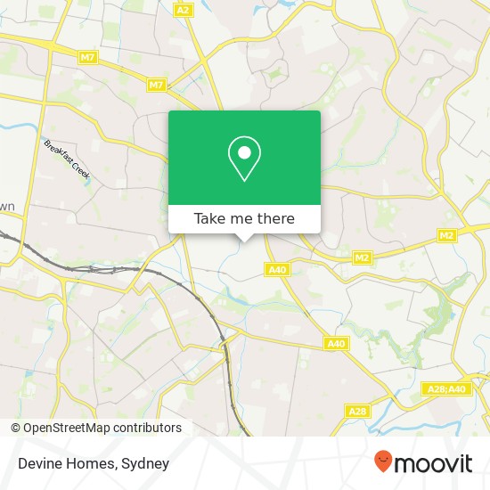 Devine Homes map