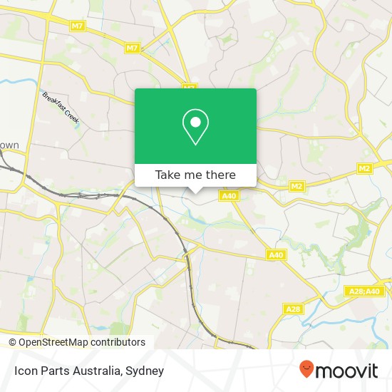 Icon Parts Australia map