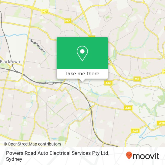 Mapa Powers Road Auto Electrical Services Pty Ltd