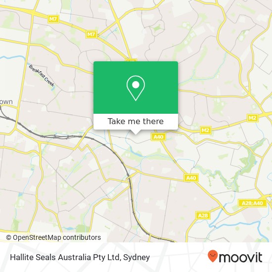 Hallite Seals Australia Pty Ltd map