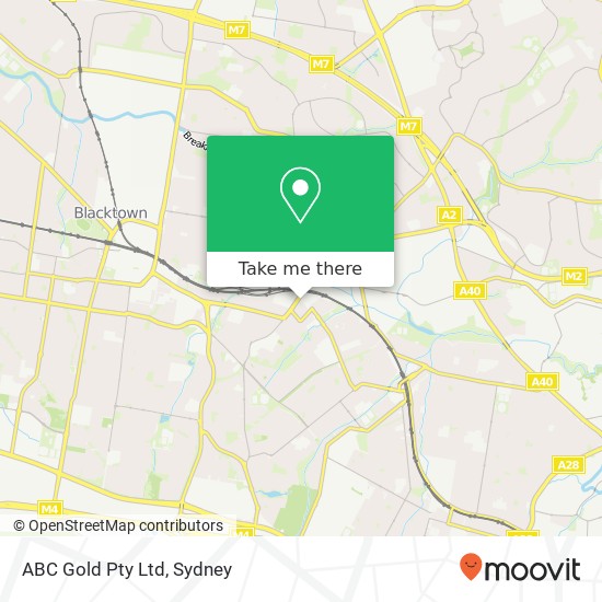 Mapa ABC Gold Pty Ltd