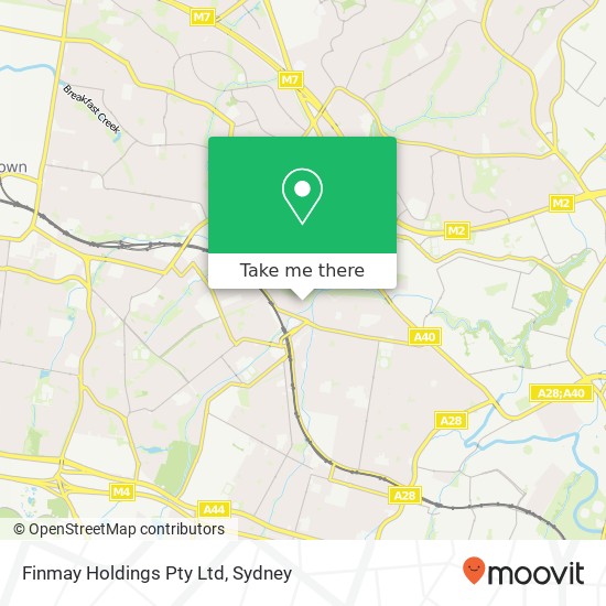 Finmay Holdings Pty Ltd map