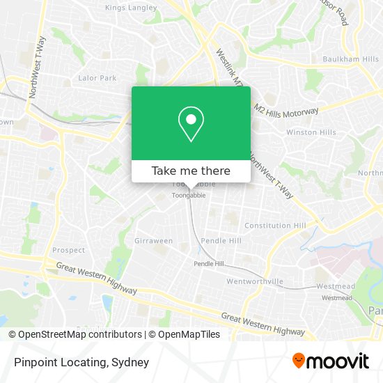 Pinpoint Locating map