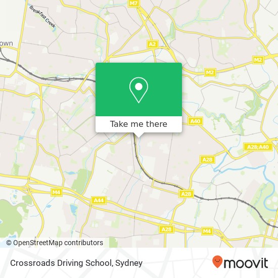 Crossroads Driving School map