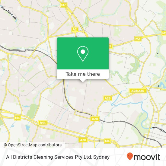 All Districts Cleaning Services Pty Ltd map
