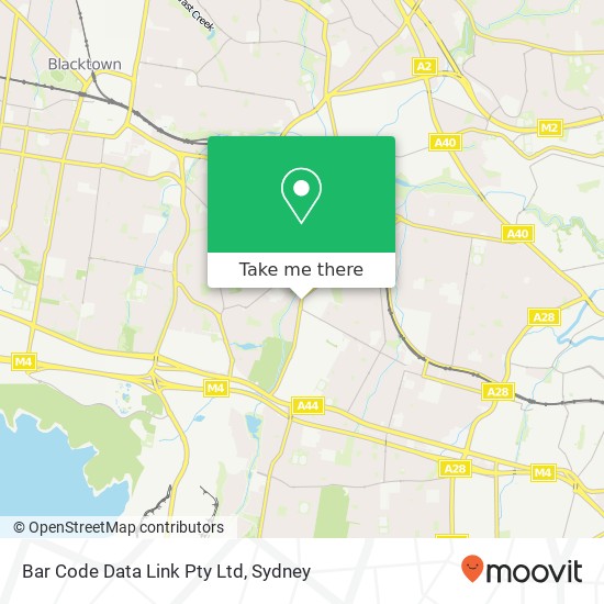 Bar Code Data Link Pty Ltd map