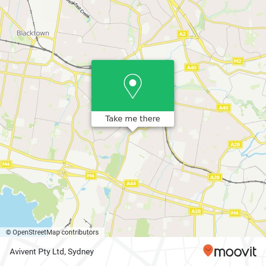 Avivent Pty Ltd map