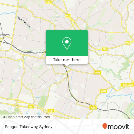 Sangas Takeaway map