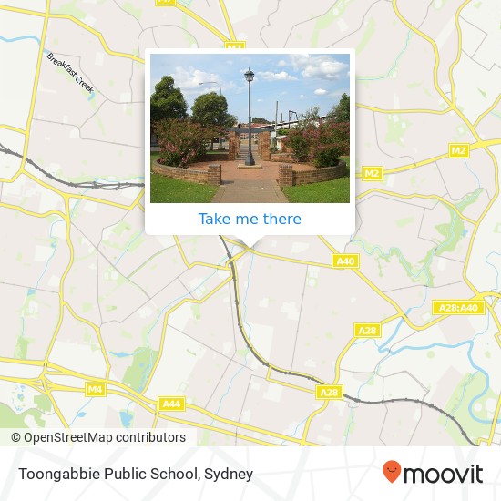 Toongabbie Public School map