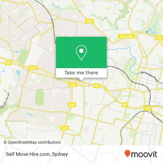 Mapa Self Move Hire.com