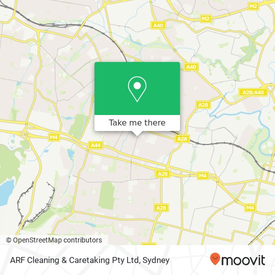 Mapa ARF Cleaning & Caretaking Pty Ltd