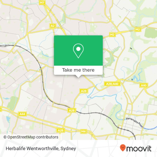 Herbalife Wentworthville map