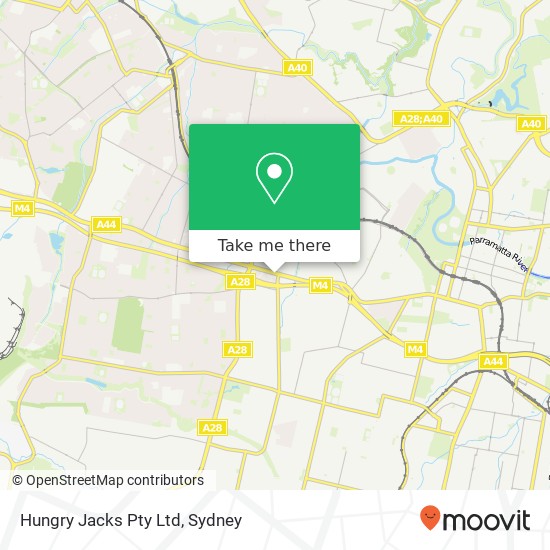 Mapa Hungry Jacks Pty Ltd