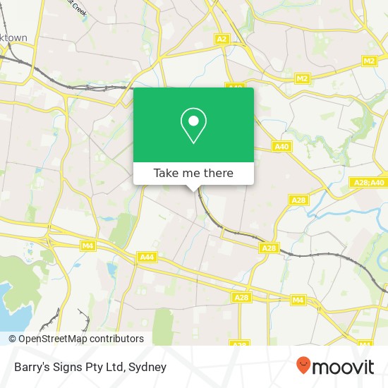 Mapa Barry's Signs Pty Ltd