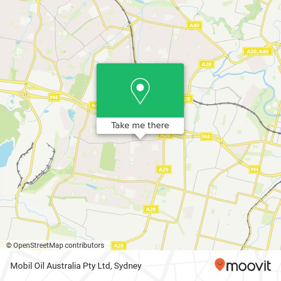 Mapa Mobil Oil Australia Pty Ltd