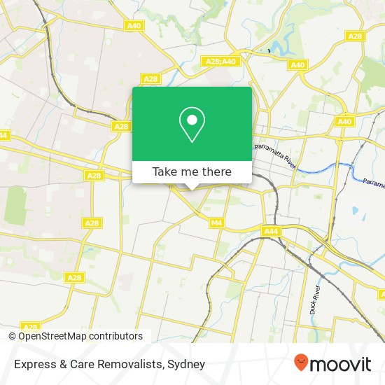 Express & Care Removalists map