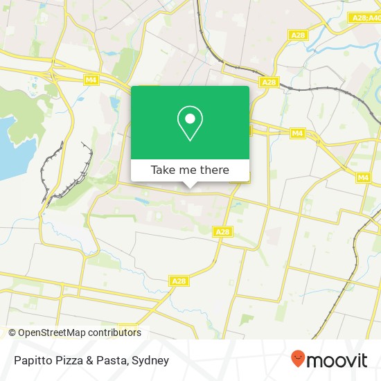 Mapa Papitto Pizza & Pasta
