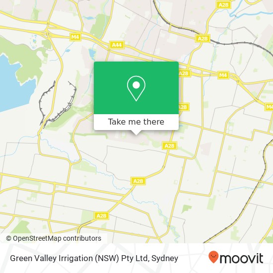 Green Valley Irrigation (NSW) Pty Ltd map