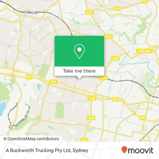 A Buckworth Trucking Pty Ltd map