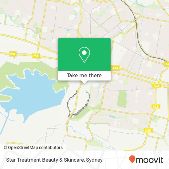 Star Treatment Beauty & Skincare map