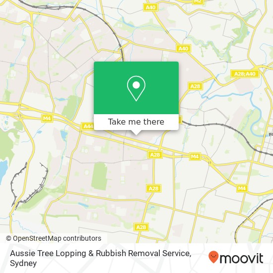 Aussie Tree Lopping & Rubbish Removal Service map