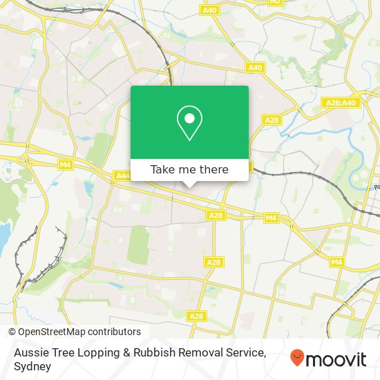 Mapa Aussie Tree Lopping & Rubbish Removal Service