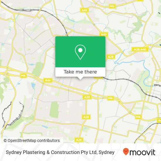 Mapa Sydney Plastering & Construction Pty Ltd