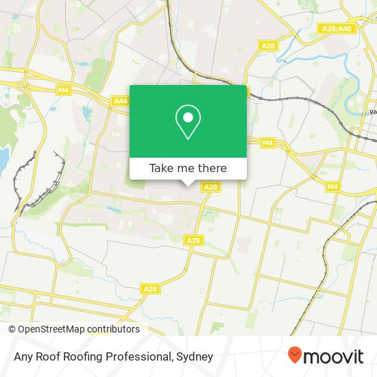 Any Roof Roofing Professional map