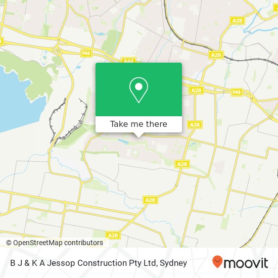 B J & K A Jessop Construction Pty Ltd map