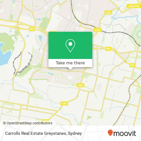 Carrolls Real Estate Greystanes map