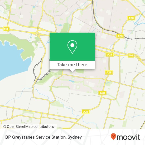 BP Greystanes Service Station map