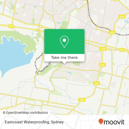 Mapa Eastcoast Waterproofing