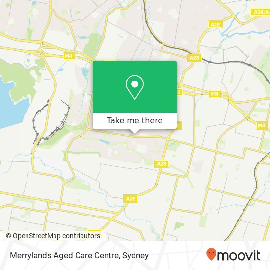 Mapa Merrylands Aged Care Centre