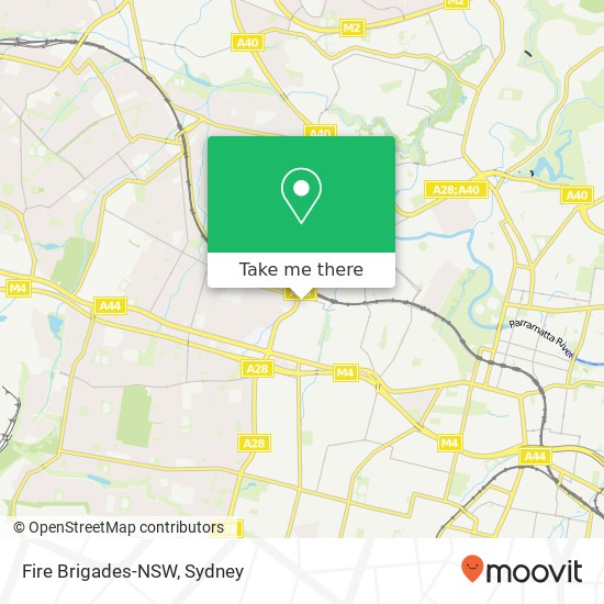 Mapa Fire Brigades-NSW