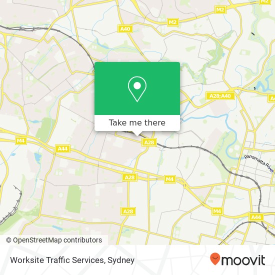 Worksite Traffic Services map