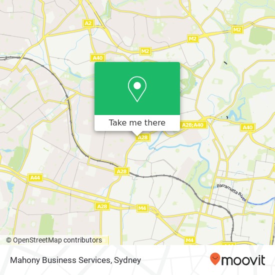 Mapa Mahony Business Services