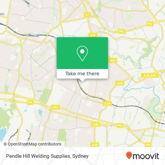 Mapa Pendle Hill Welding Supplies