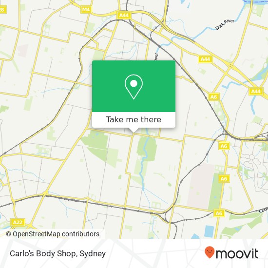 Carlo's Body Shop map