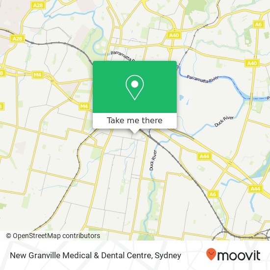 Mapa New Granville Medical & Dental Centre