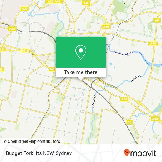 Budget Forklifts NSW map