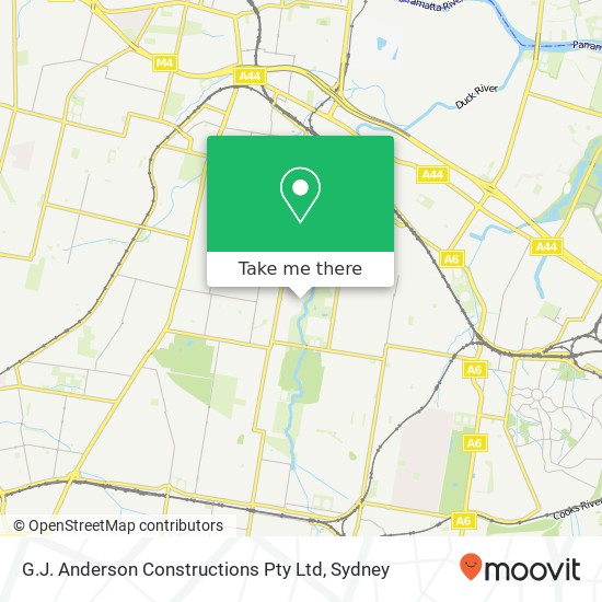 G.J. Anderson Constructions Pty Ltd map