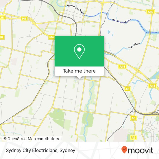 Sydney City Electricians map