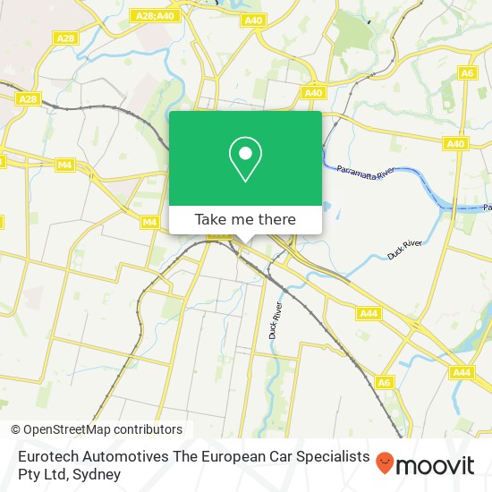 Eurotech Automotives The European Car Specialists Pty Ltd map