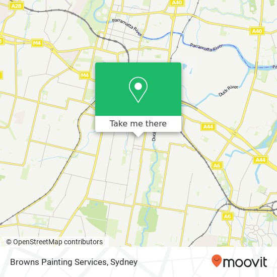 Browns Painting Services map