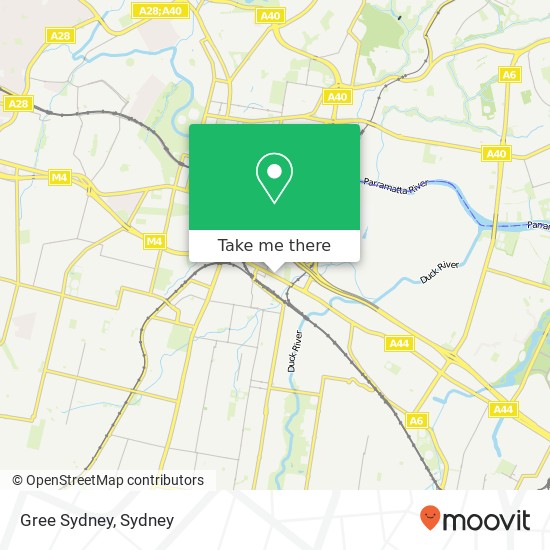 Mapa Gree Sydney