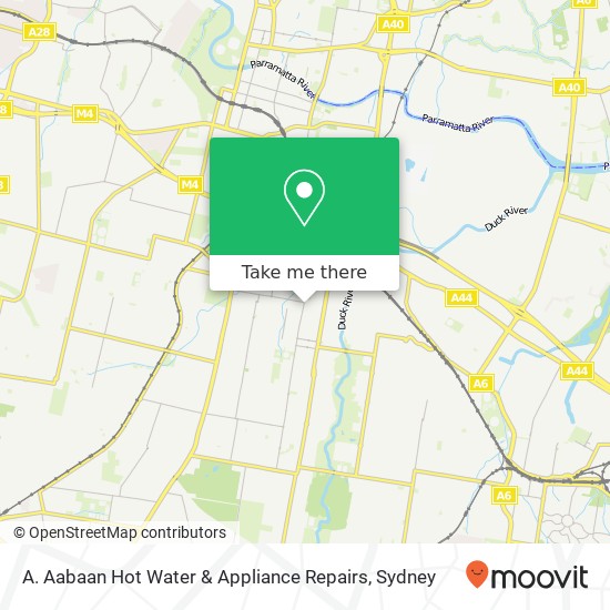 A. Aabaan Hot Water & Appliance Repairs map