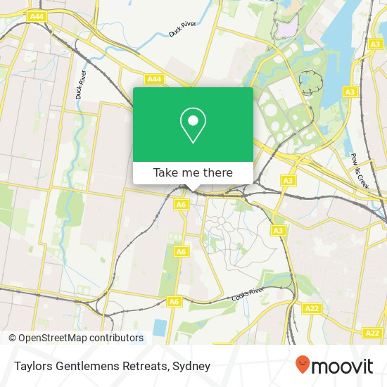 Taylors Gentlemens Retreats map