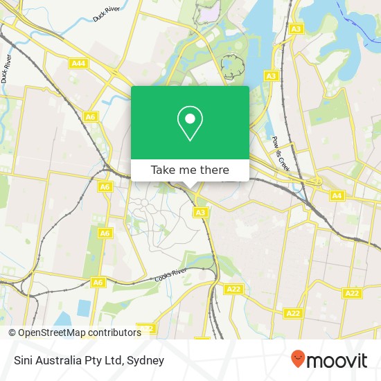 Sini Australia Pty Ltd map